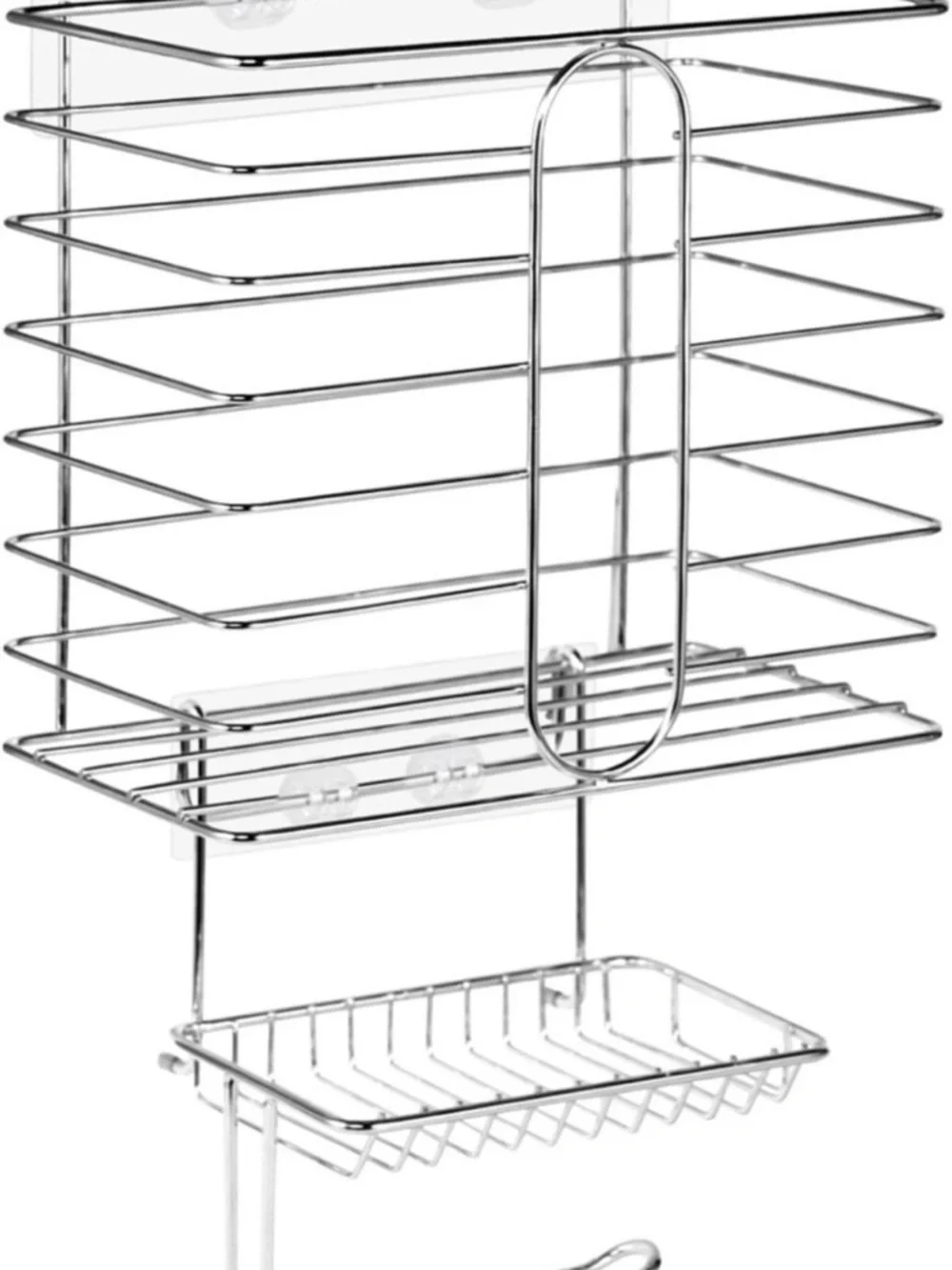Chrome Toilet Organizer / Shower Caddy